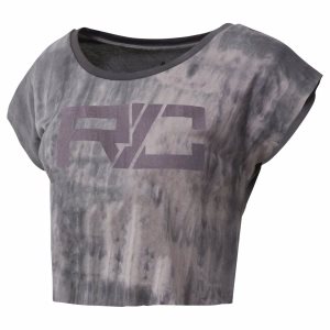 Reebok Combat SPRAYDYE CROP T Shirt Damen - Grau - DE 132-JGB